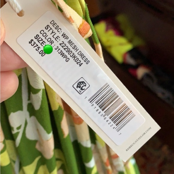 Rebecca Taylor green cream flower maxi dress - Picture 4 of 11